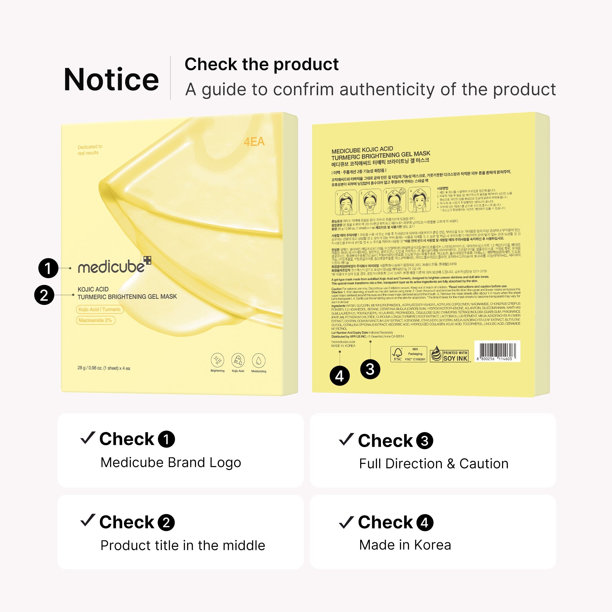 Kojic Acid Turmeric Gold Jelly Gel Mask